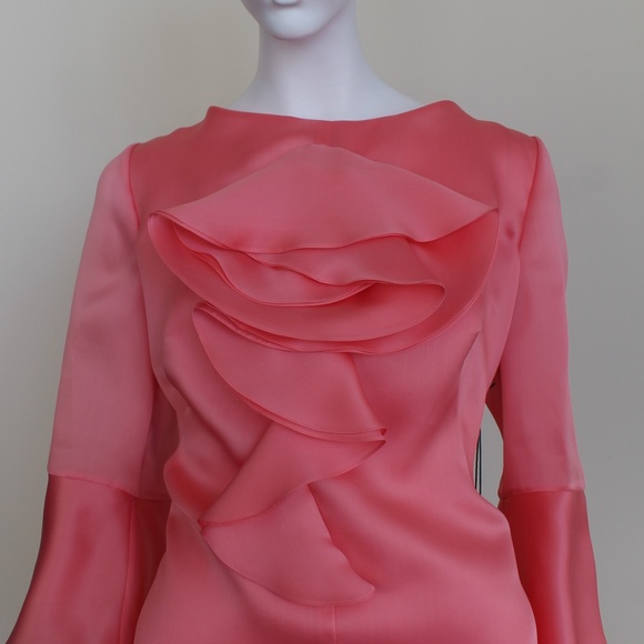 Luscious Pink Formal Blouse - Picture 3 of 4